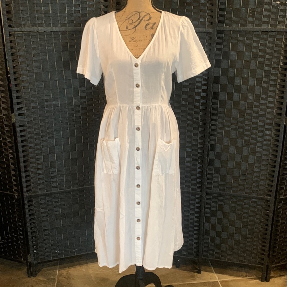 Oeuvre all white dress in size large